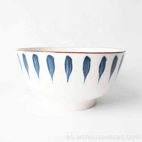 Wholesale tazón de fideos de porcelana platos blancos